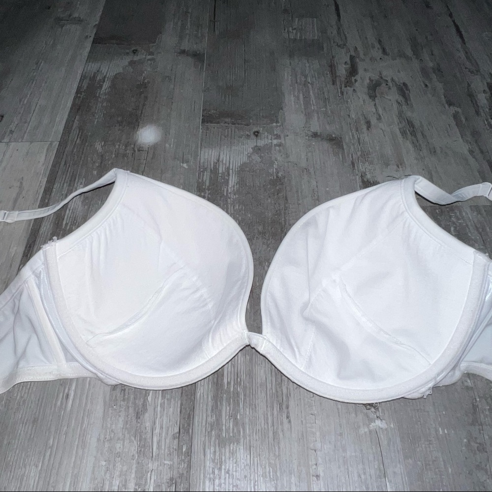 Cacique Solid White Back Closure Wired Lightly Li… - image 4